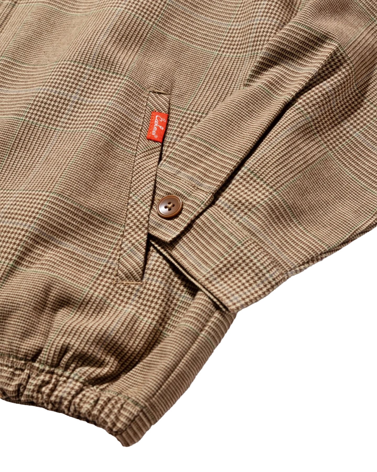 Cookman Delivery Jacket w/ Lining - Glen Check Brown - -