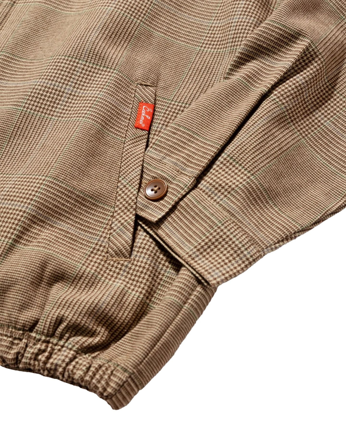 Cookman Delivery Jacket w/ Lining - Glen Check Brown - -