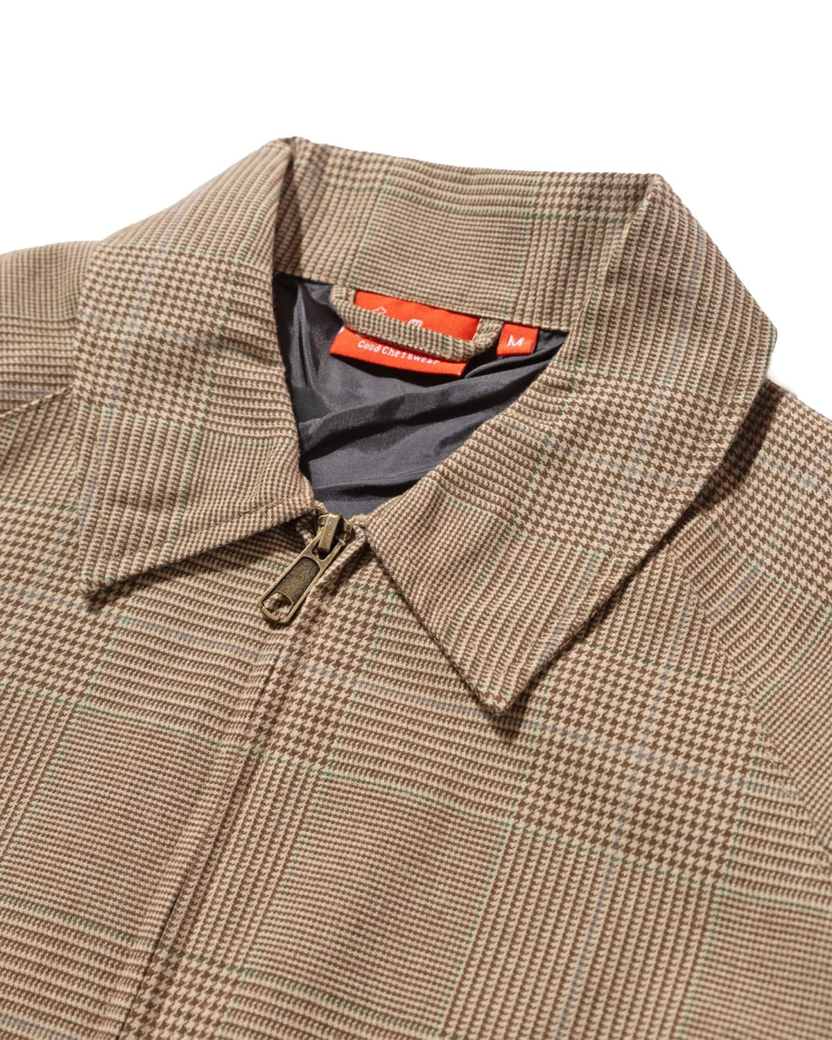 Cookman Delivery Jacket w/ Lining - Glen Check Brown - -