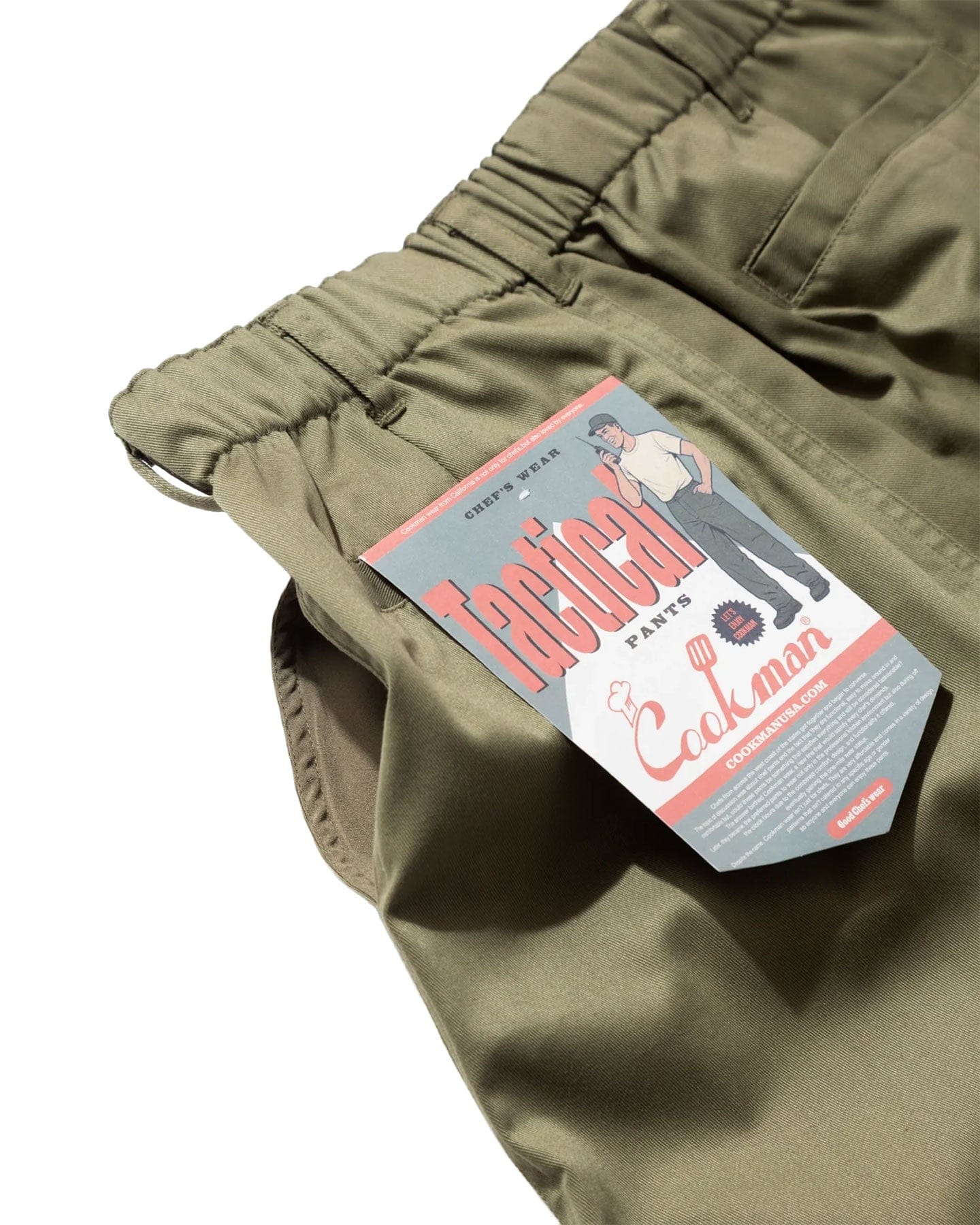 Cookman Tactical Pants - Olive Green - -