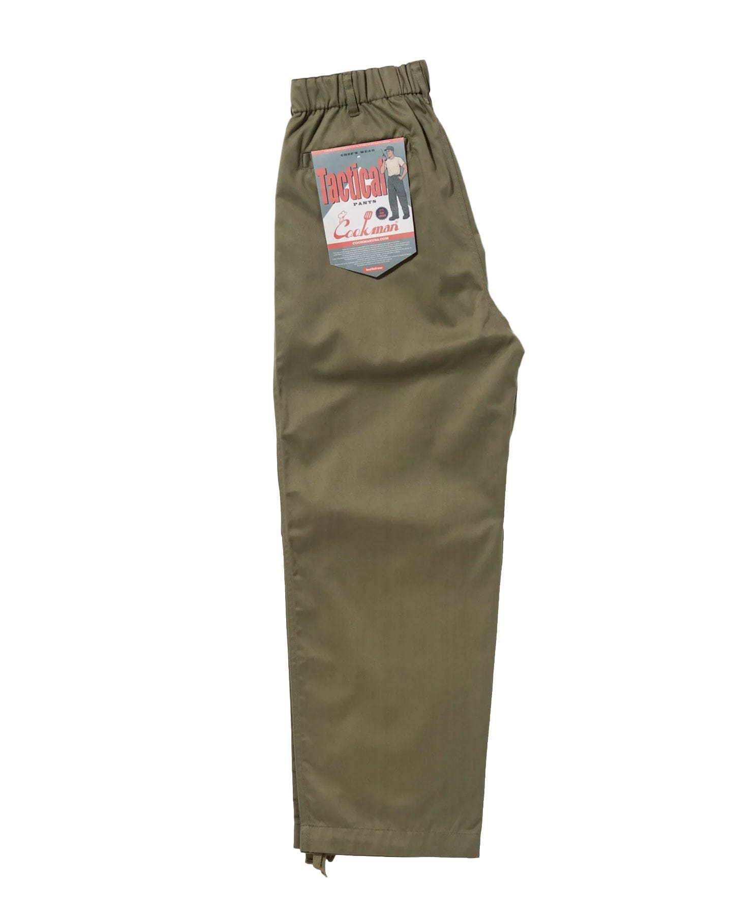 Cookman Tactical Pants - Olive Green - -