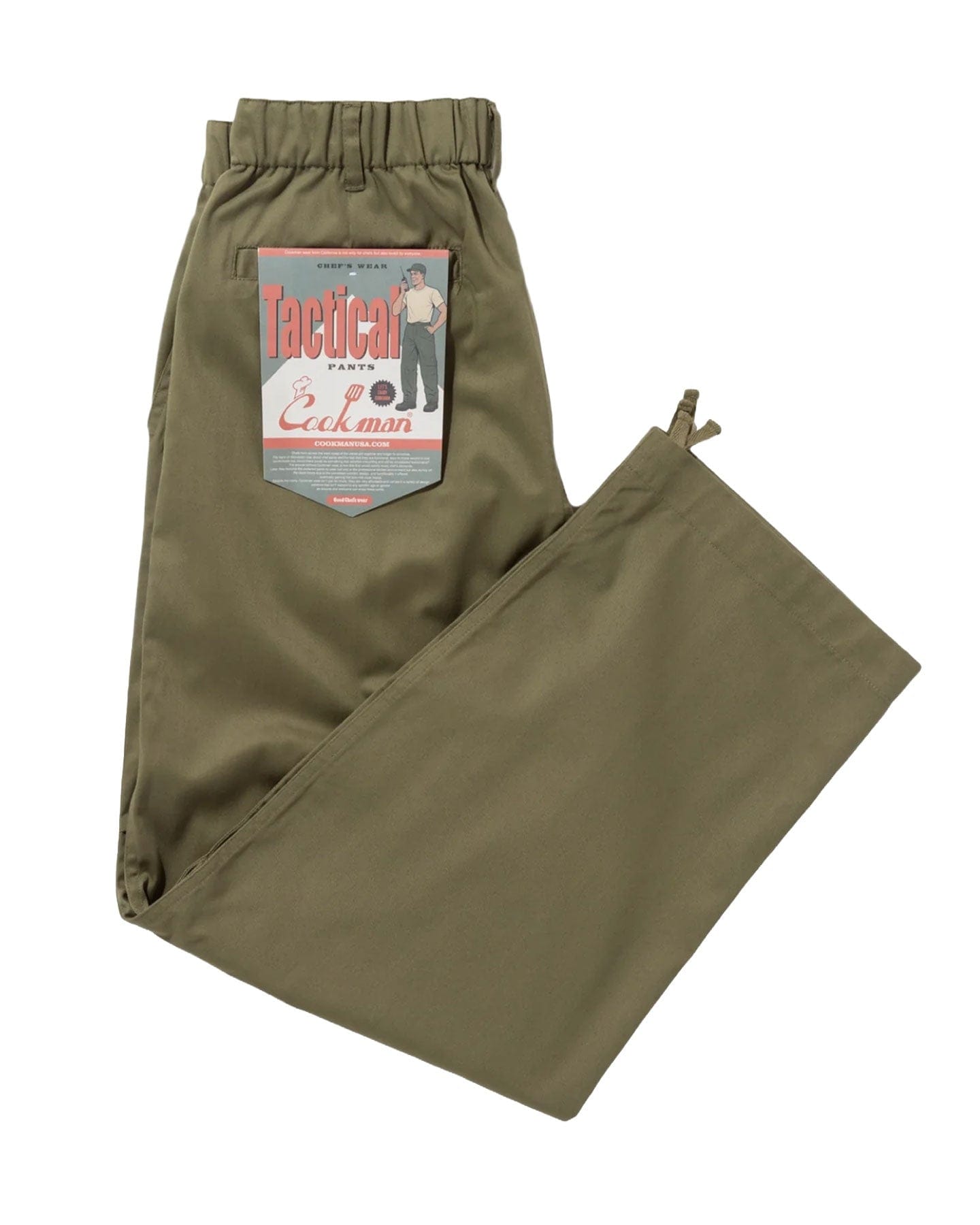 Cookman Tactical Pants - Olive Green - -