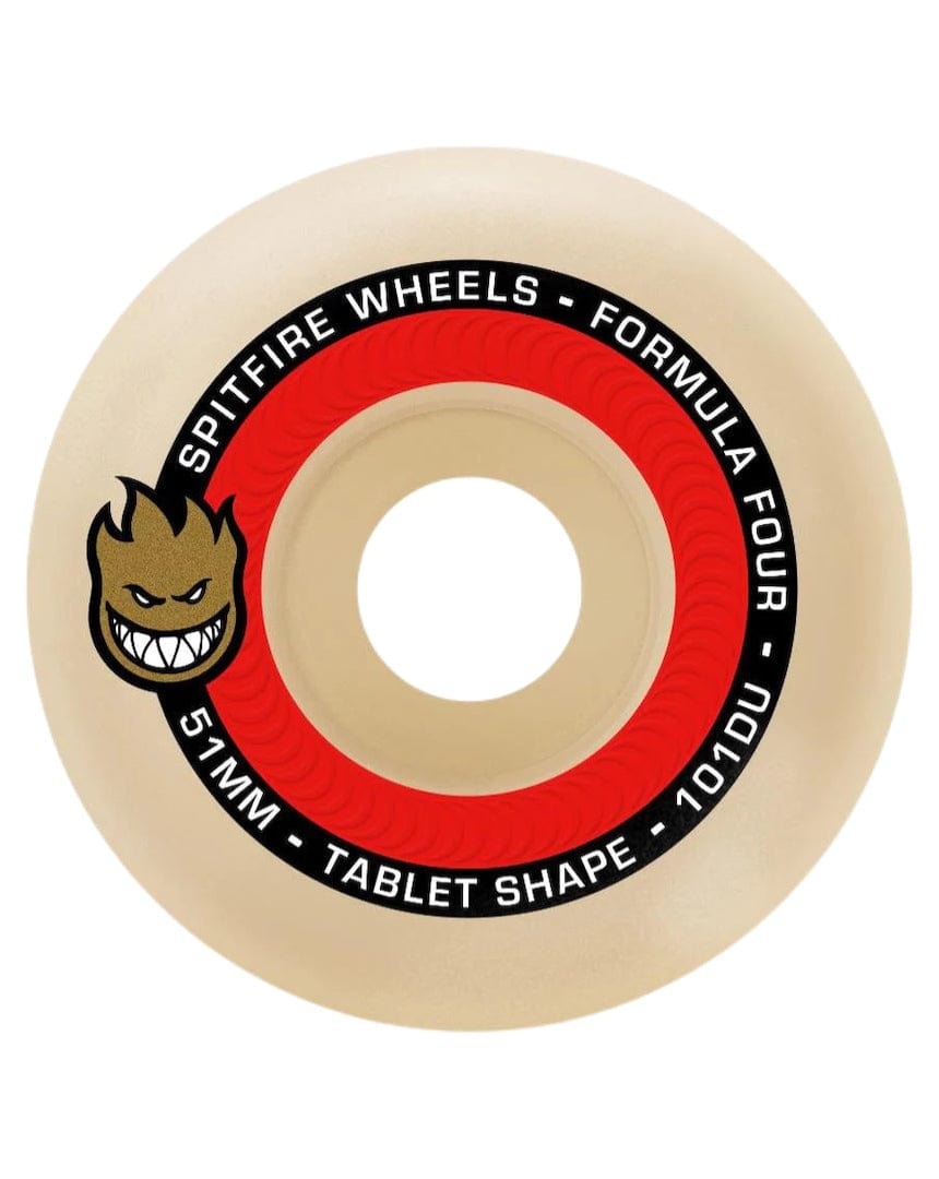 Deluxe Distribution Street Wheels Spitfire F4 101a Tablets Natural Wheels - 51mm