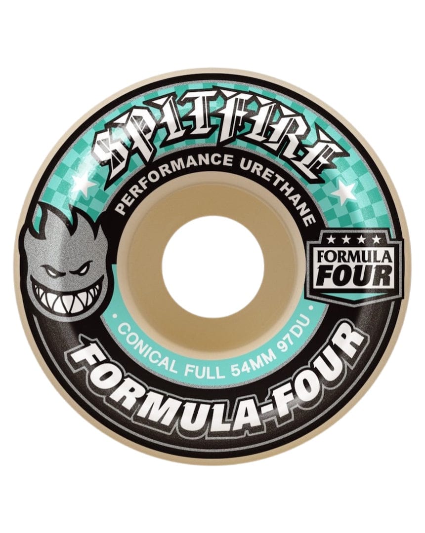 Deluxe Distribution Street Wheels Spitfire F4 97a Conical Full Natural Wheels - 54mm