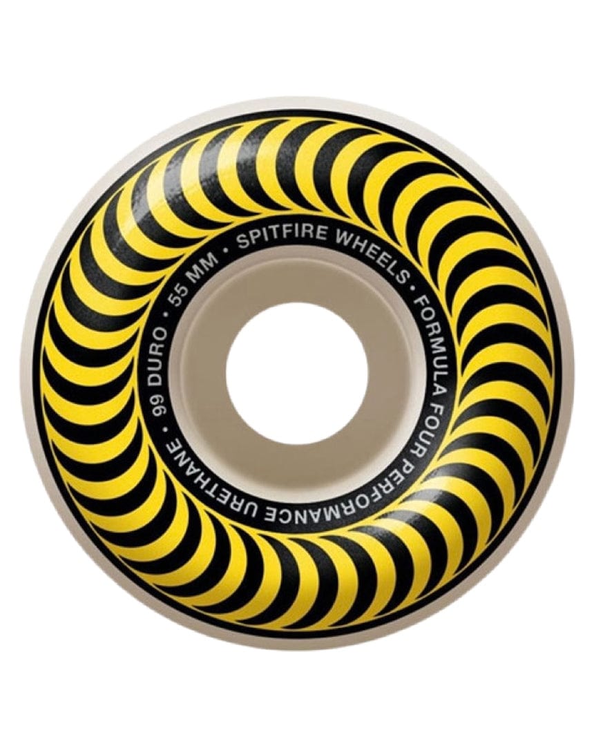 Deluxe Distribution Street Wheels Spitfire F4 99a Classic Yellow Wheel - 55mm