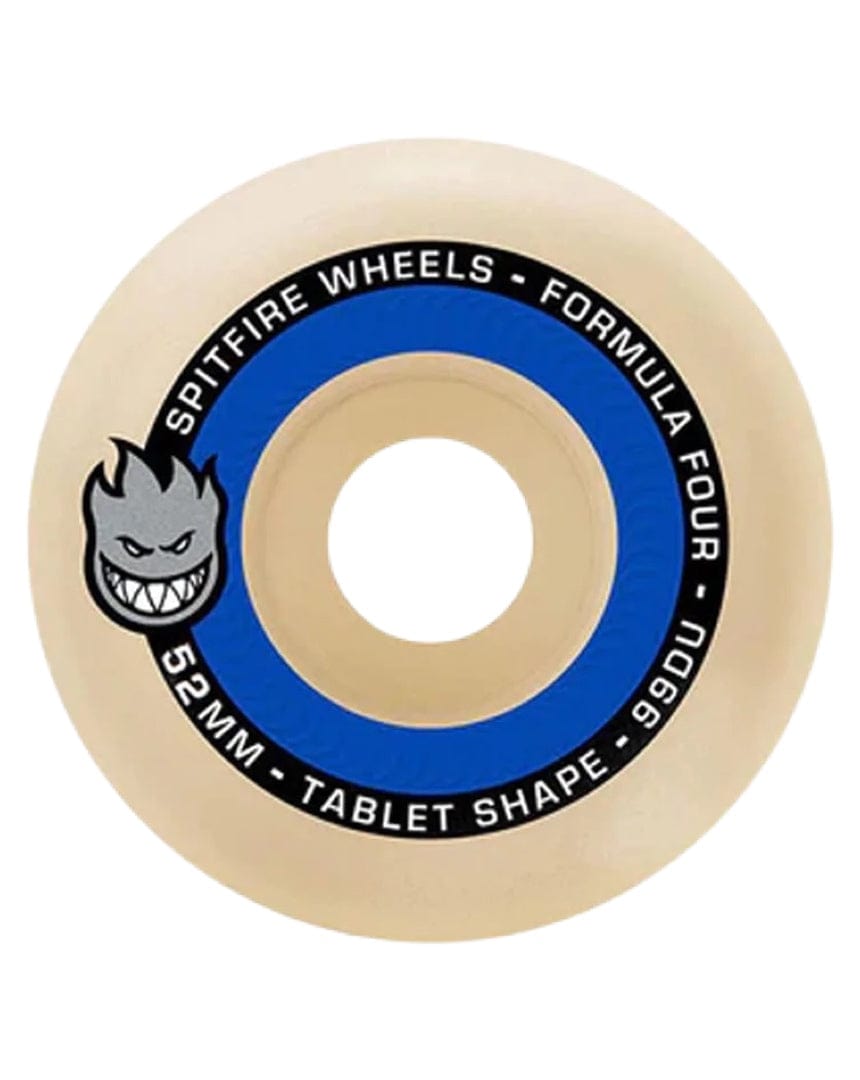 Deluxe Distribution Street Wheels Spitfire F4 99a Tablets Natural Wheels - 52mm