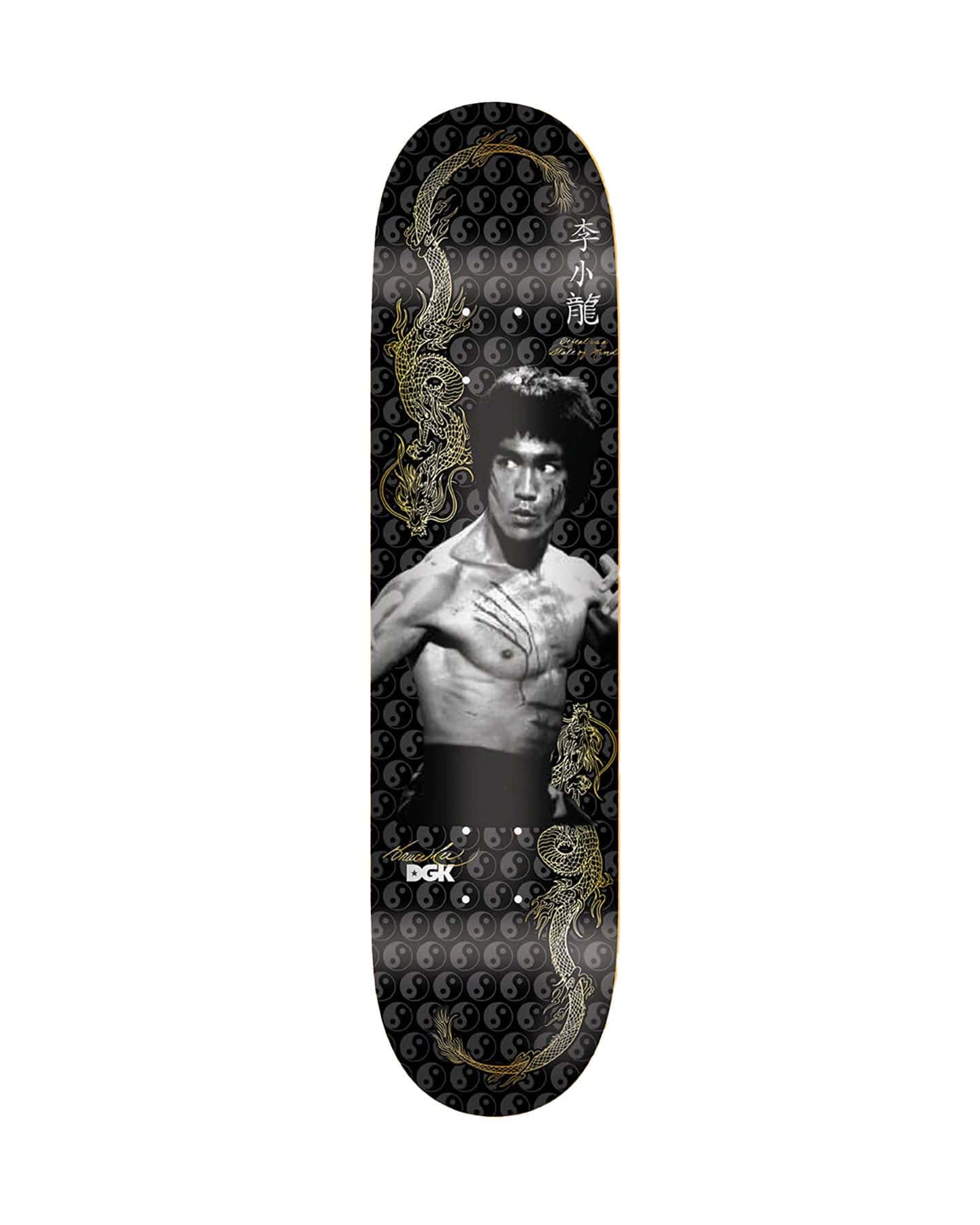 DGK x Bruce Lee Balance Embossed Black Deck - 8.25" - HDC-1083-8.25 - 27638263