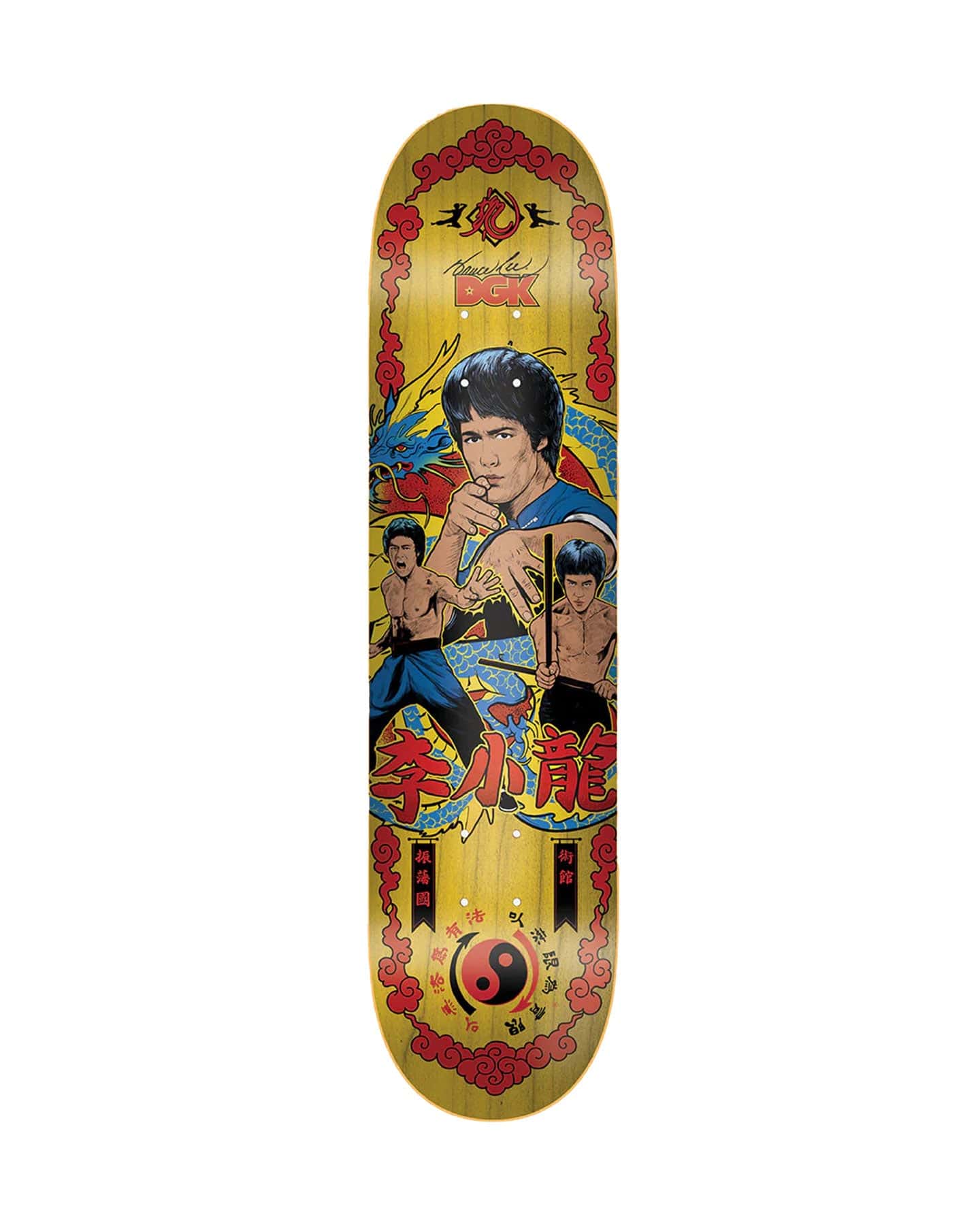 DGK x Bruce Lee Fury Yellow Deck - 8.1" - HDC-1085-8.1 - 13006839