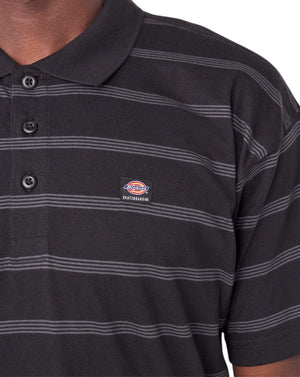 Dickies Skateboarding Striped Polo - Black Stripe - -