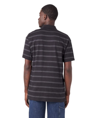 Dickies Skateboarding Striped Polo - Black Stripe - -