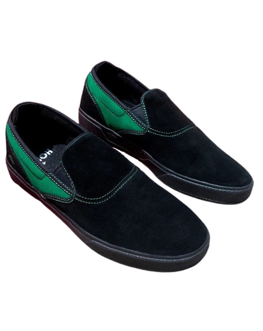 Emerica Wino G6 Slip Cup Hoban Shoes - Black / Green - -