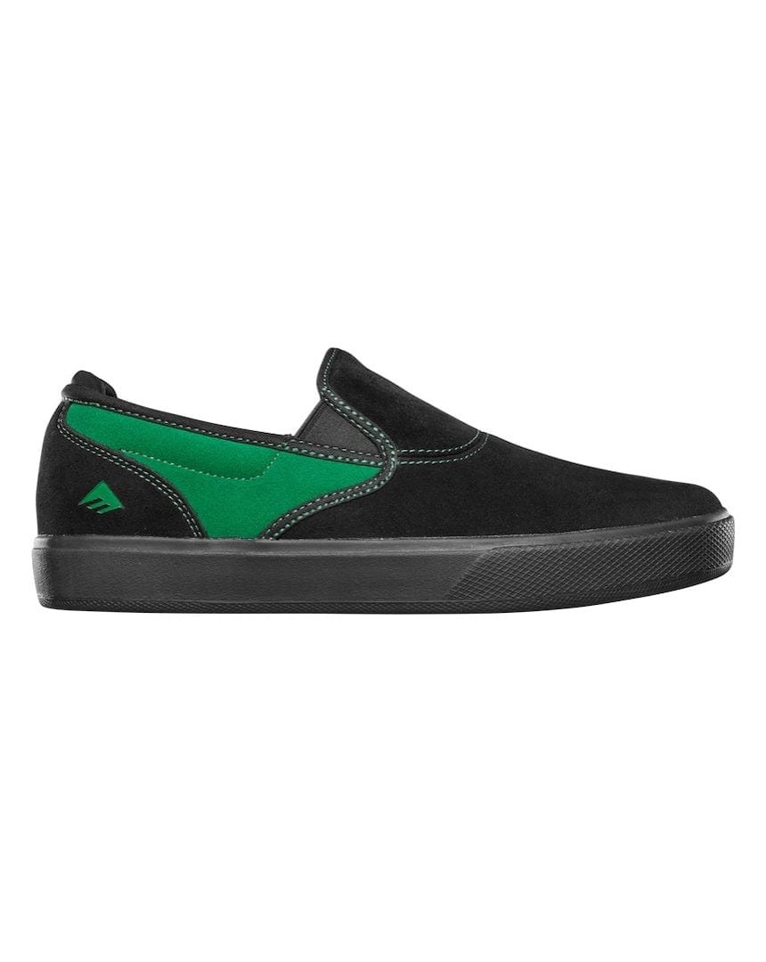 Emerica Wino G6 Slip Cup Hoban Shoes - Black / Green - 6101000142 - 194691373809