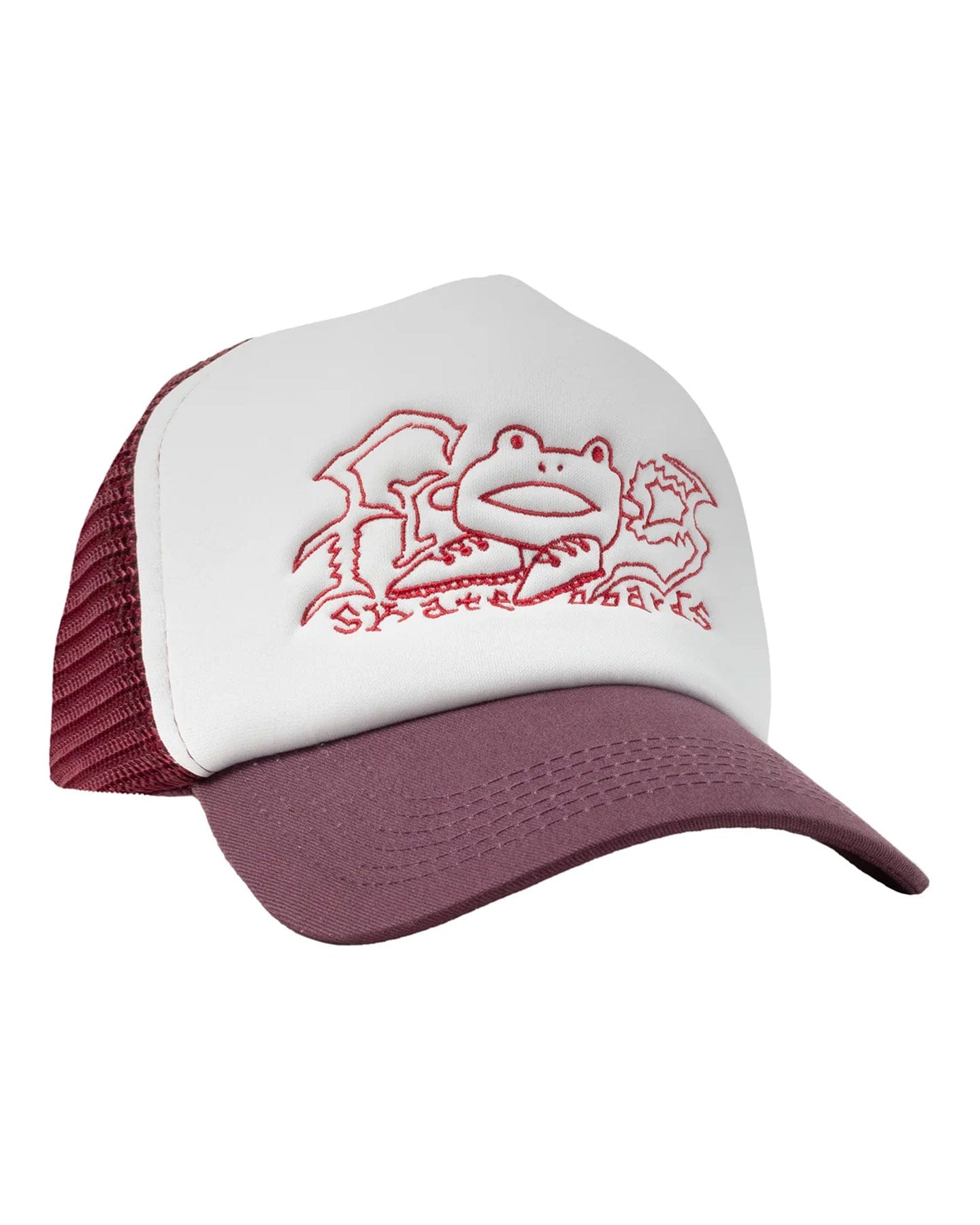 Frog Big Shoes Trucker Hat - Maroon - FRO-SP24-34 - 810121104538