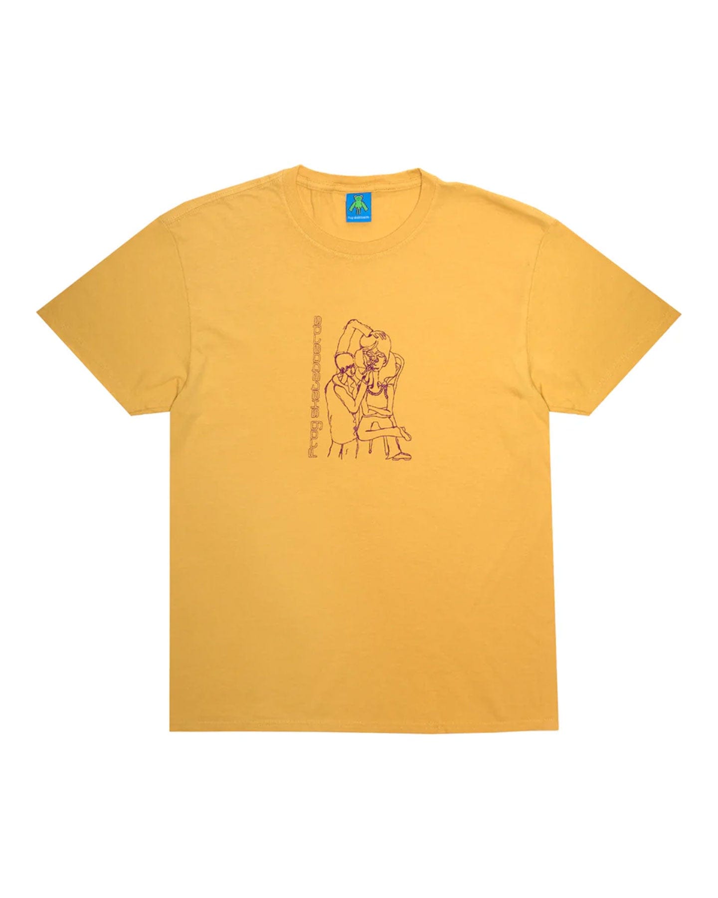 Frog Make Up Artist Tee - Old Yellow - -