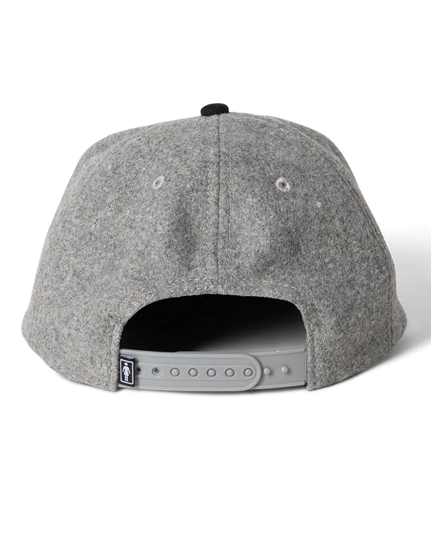 Girl Jeron Wool 6 Panel Hat - Grey / Black - -