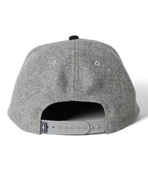 Girl Jeron Wool 6 Panel Hat - Grey / Black - -