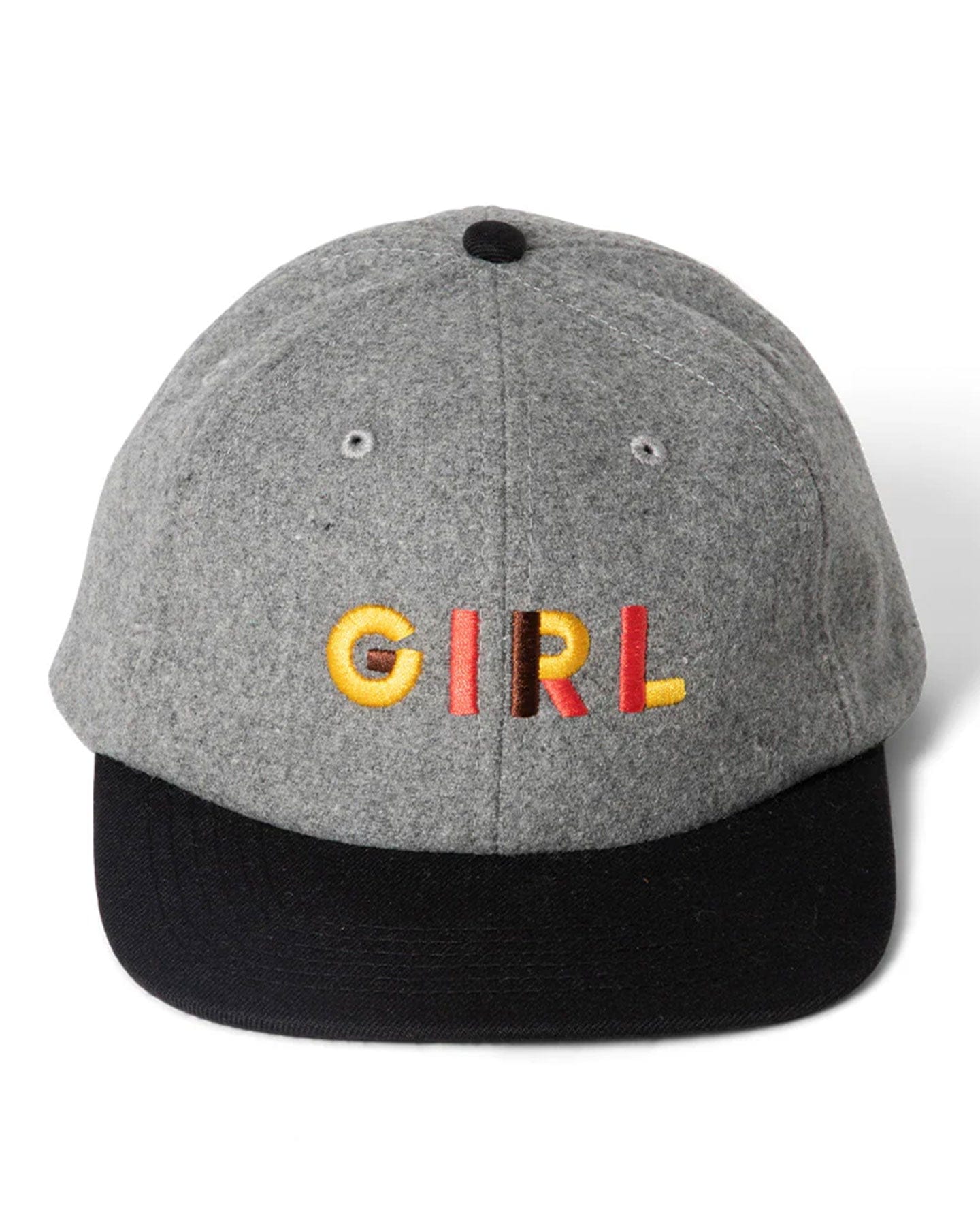 Girl Jeron Wool 6 Panel Hat - Grey / Black - -