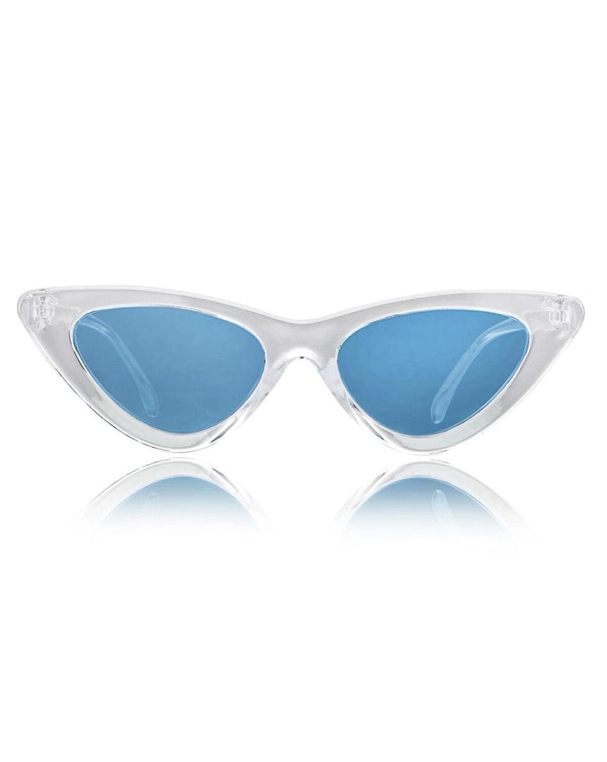 Glassy Billie Polarized - Clear / Blue Lens - sh-bilie-clr/bl - 732535994416