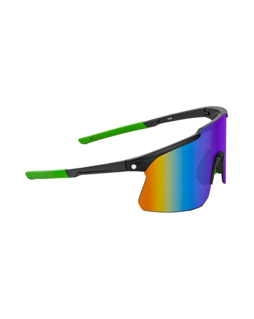 Glassy Cooper Polarized Sunglasses - Black / Green / Green Mirror - sh-coo-blk/gm - 614524464134