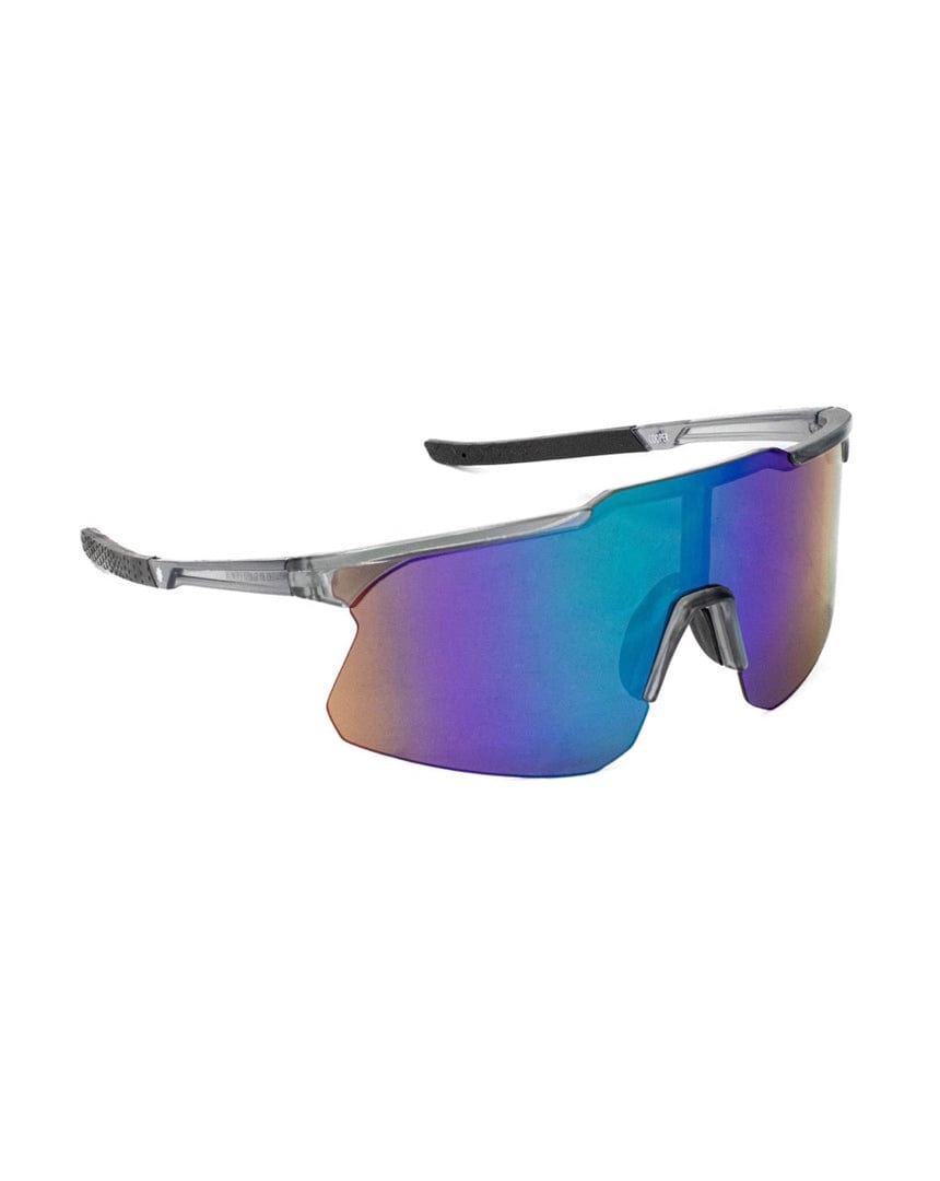 Glassy Cooper Polarized Sunglasses - Clear Grey / Green Mirror - sh-coo-clrgry/gm - 614524463861
