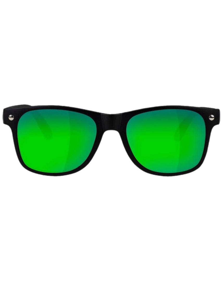 Glassy Deric Polarized - Matte Black / Green Mirror - sh-drc-mtblk/gm - 732535994164