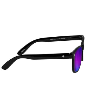 Glassy Leonard Polarized - Black / Blue Mirror - sh-leo-blk/bm - 732535994614