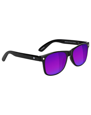 Glassy Leonard Polarized - Black / Blue Mirror - sh-leo-blk/bm - 732535994614