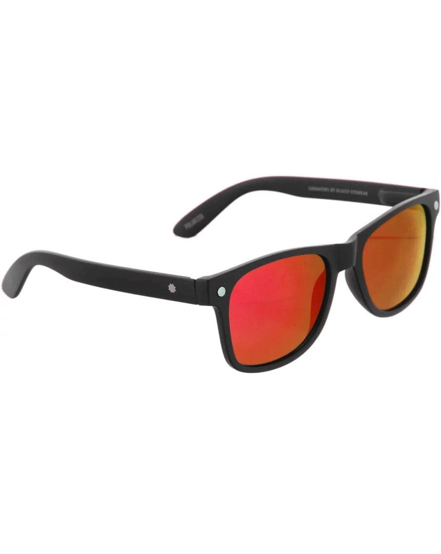 Glassy Leonard Polarized - Black / Red Mirror - sh-leo-blk/rm - 732535995475