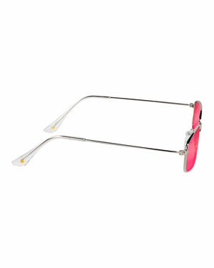 Glassy Rae - Silver / Pink Mirror - sh-rae-slvr-pm -