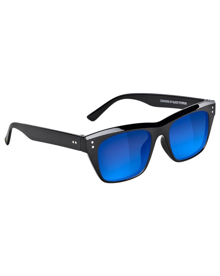 Glassy Santos Polarized - Black / Blue Lens - sh-snts-blk/bl - 732535994430