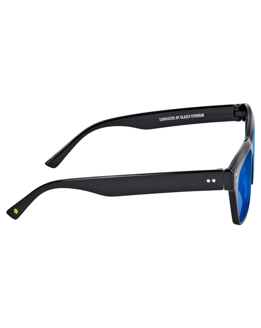 Glassy Santos Polarized - Black / Blue Lens - sh-snts-blk/bl - 732535994430