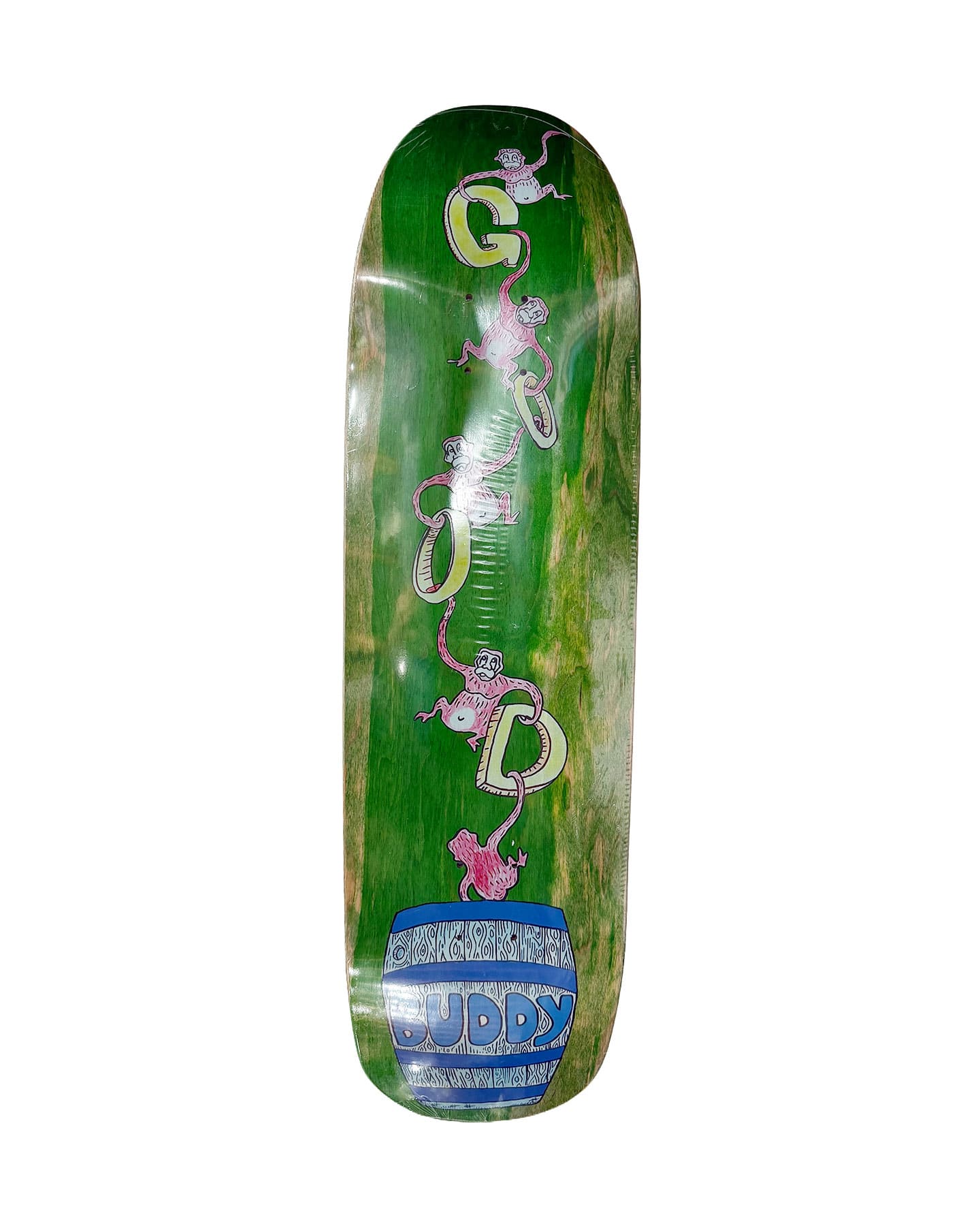 Good Buddy Monkey Shaped Deck - 9.0" - -