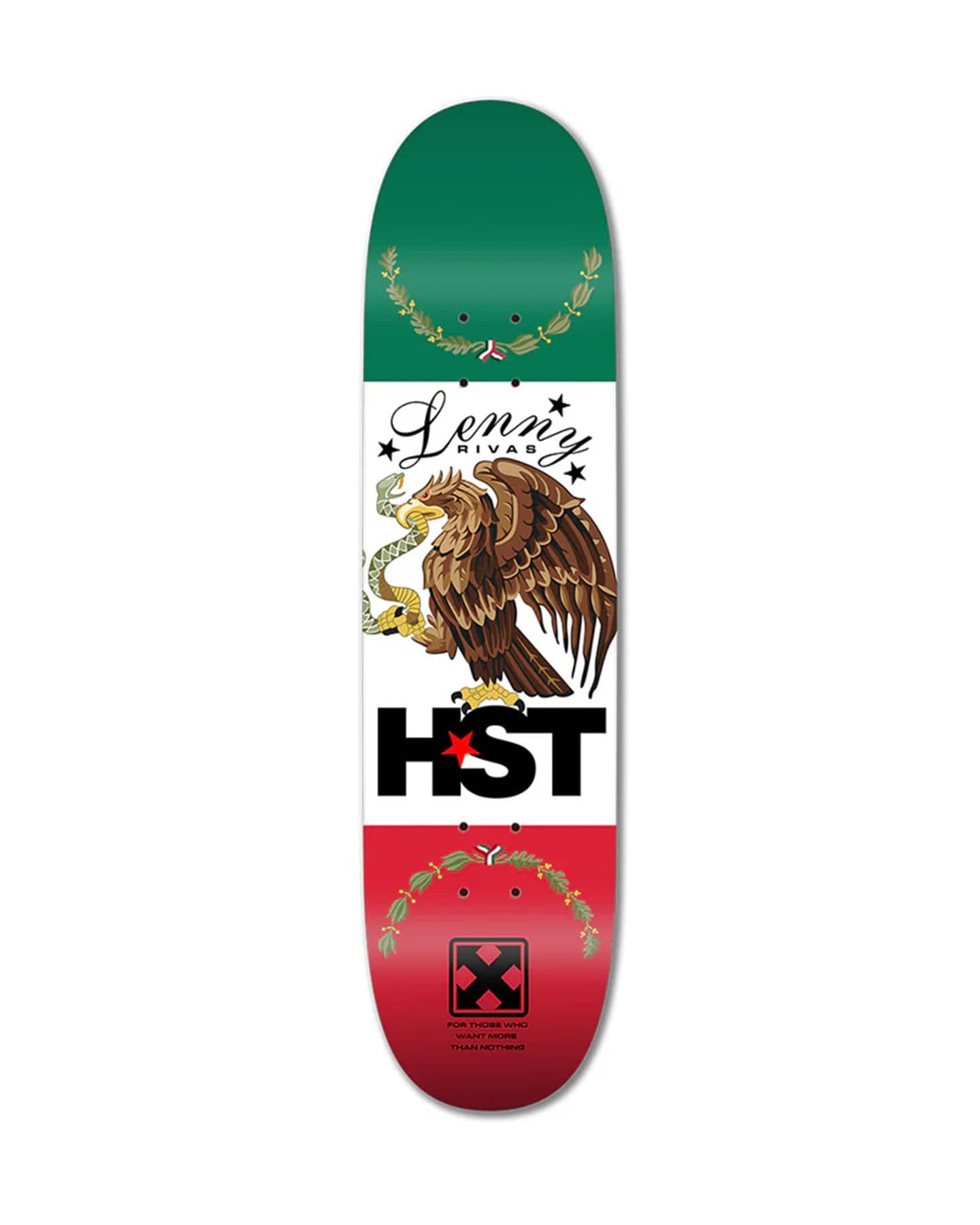 H Street Lenny Rivas Flag 2.0 Deck - 8.25" - HST-D-LR-MEX - 4157331671