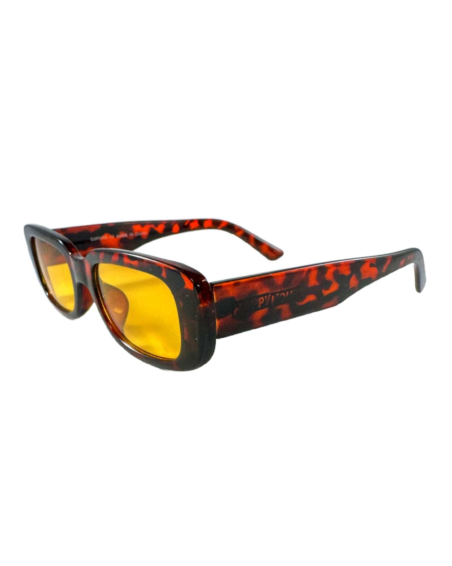 Happy Hour Oxfords - Gloss Tortoise / Yellow Lens - -