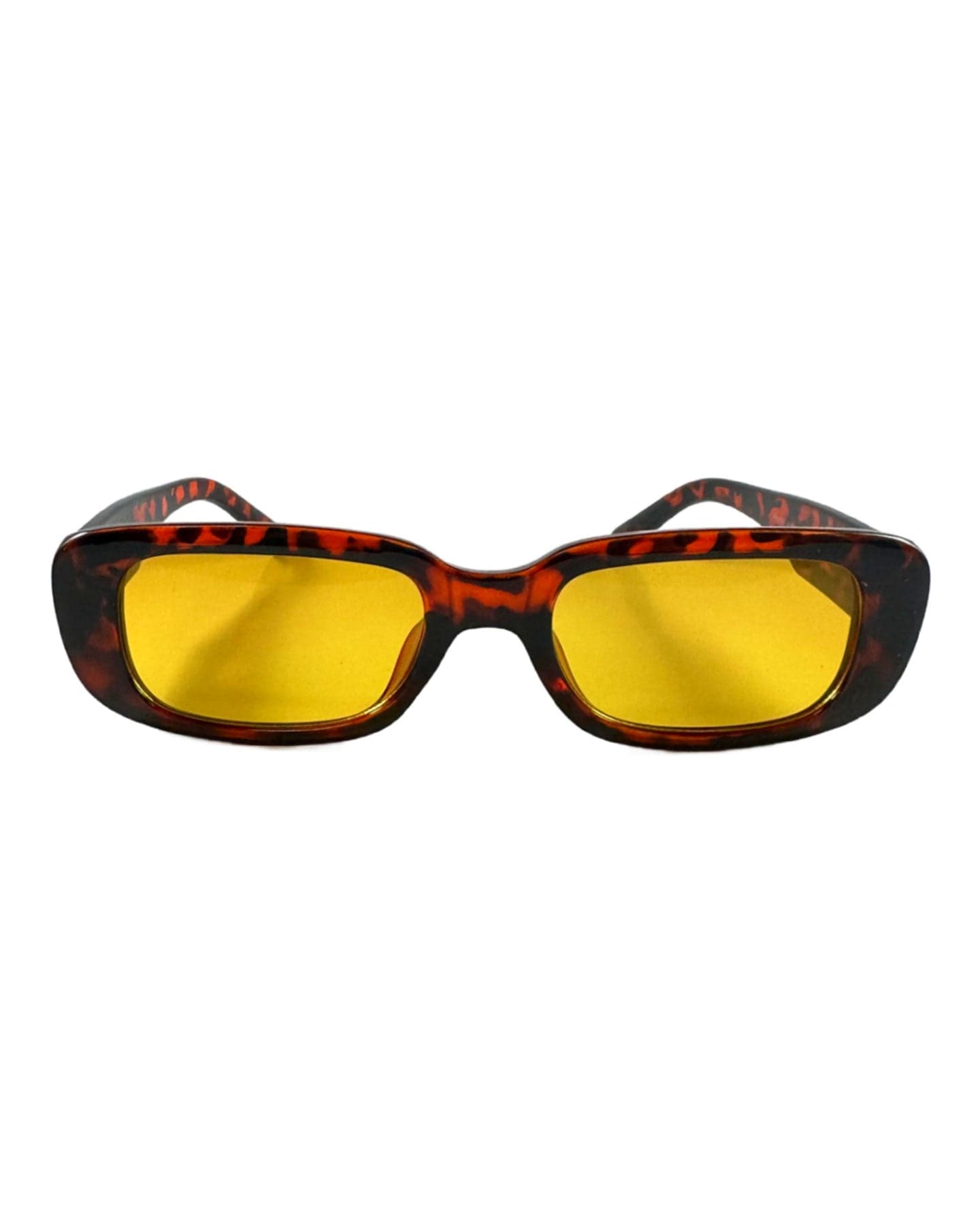Happy Hour Oxfords - Gloss Tortoise / Yellow Lens - -