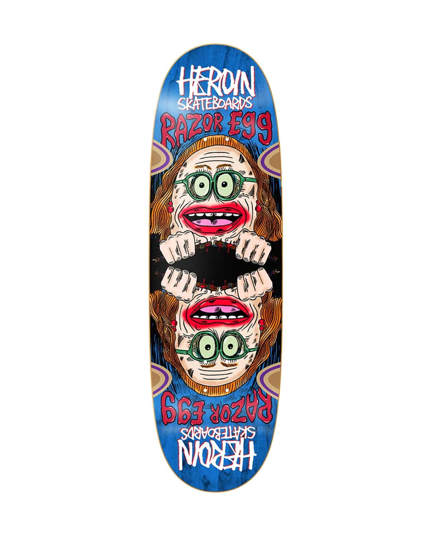 Heroin Auntie Razoregg Deck - 9.75" - -