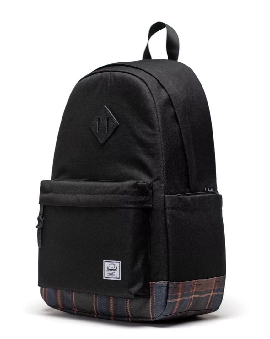 Herschel Heritage Backpack - Black / Winter Plaid - 11383-06010-OS - 828432607433