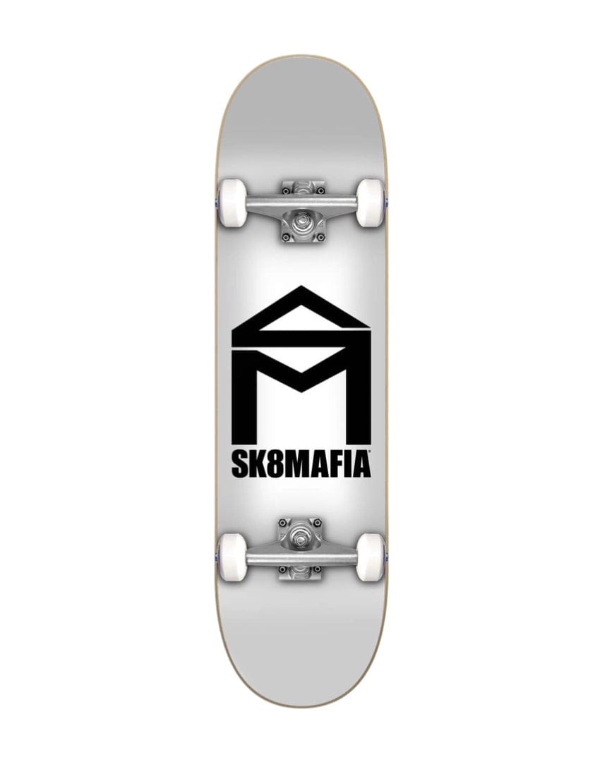 HLC SB Distribution Complete Skateboard Sk8Mafia House Logo White Micro Mini Complete