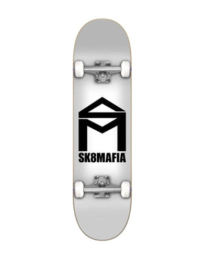 HLC SB Distribution Complete Skateboard Sk8Mafia House Logo White Micro Mini Complete