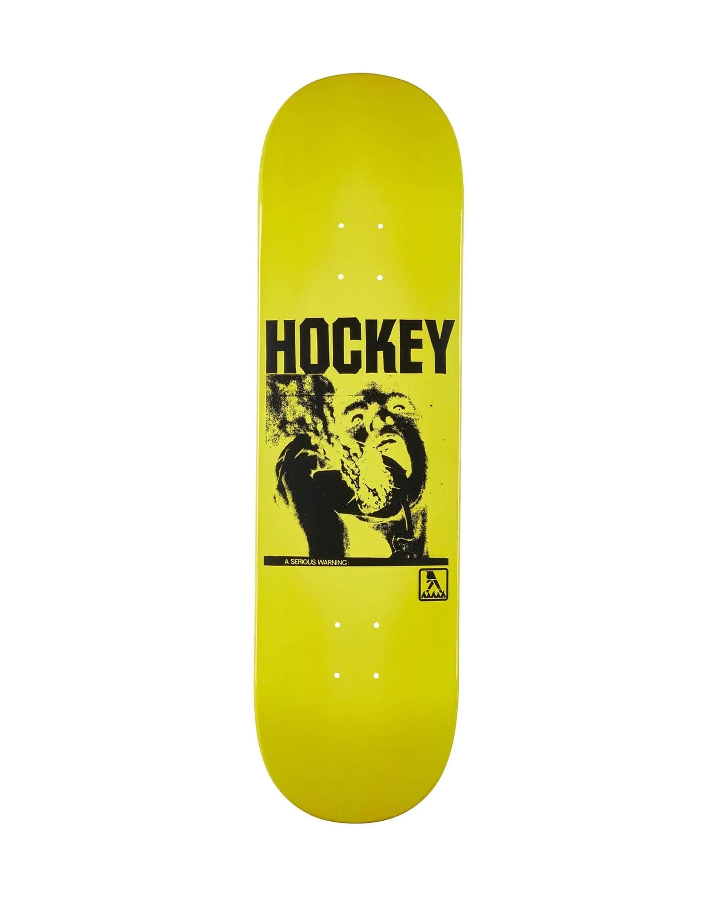 Hockey Serious Warning Shape 2 Deck - 8.5" - -