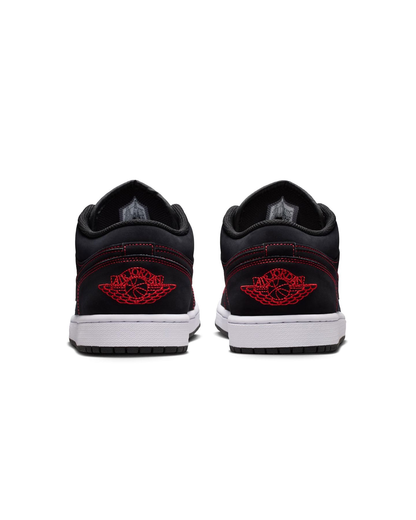 Jordan 1 Low - Black / University Red - White - -