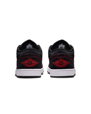 Jordan 1 Low - Black / University Red - White - -