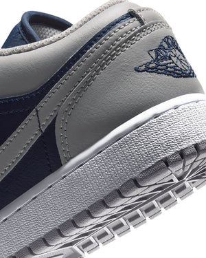 Jordan 1 Low GS - Tech Grey / College Navy - White - -