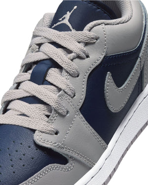 Jordan 1 Low GS - Tech Grey / College Navy - White - -