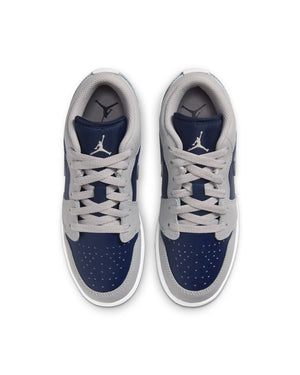 Jordan 1 Low GS - Tech Grey / College Navy - White - -