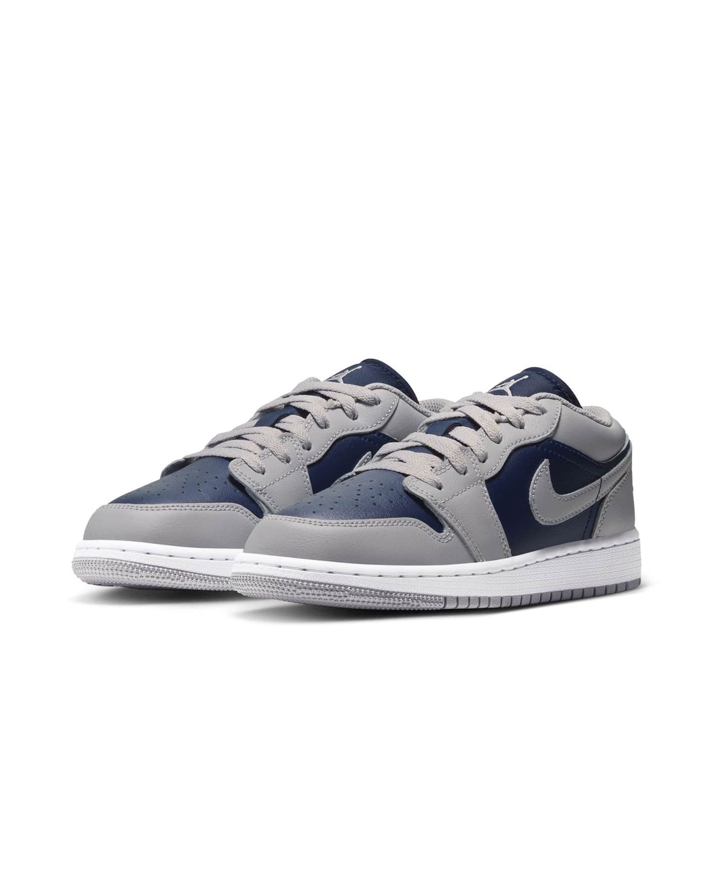 Jordan 1 Low GS - Tech Grey / College Navy - White - -