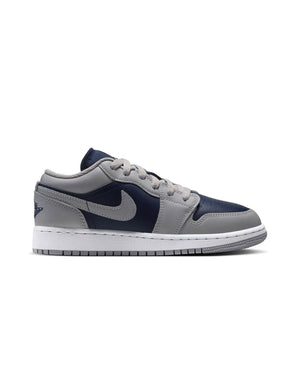Jordan 1 Low GS - Tech Grey / College Navy - White - -