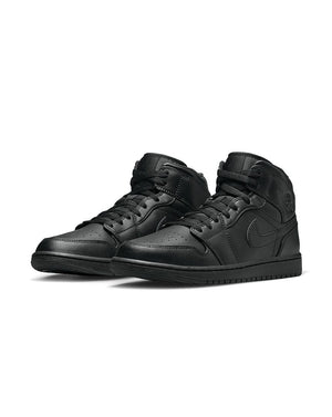 Jordan 1 Mid - Black / Black / Black - -