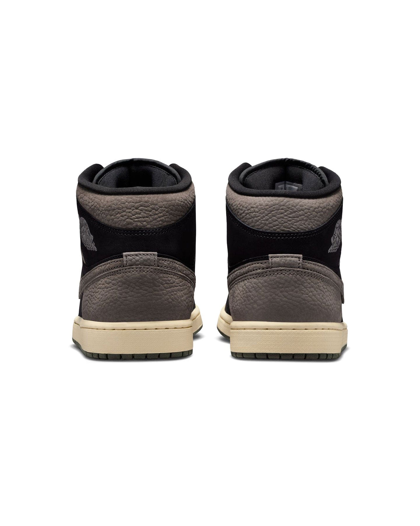 Jordan 1 Mid SE - Black / Olive - Lt Wild Mango - -