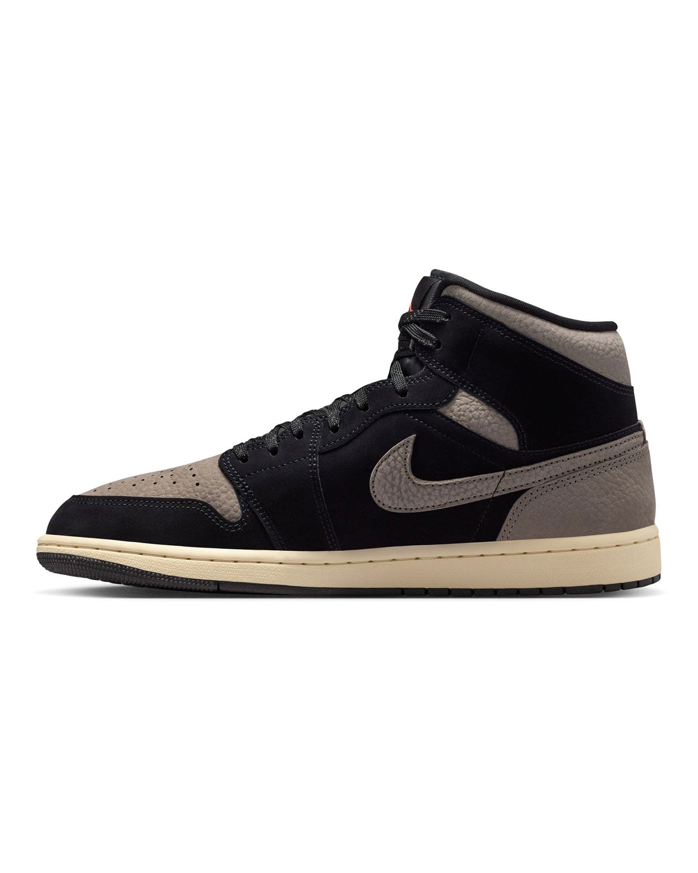 Jordan 1 Mid SE - Black / Olive - Lt Wild Mango - -